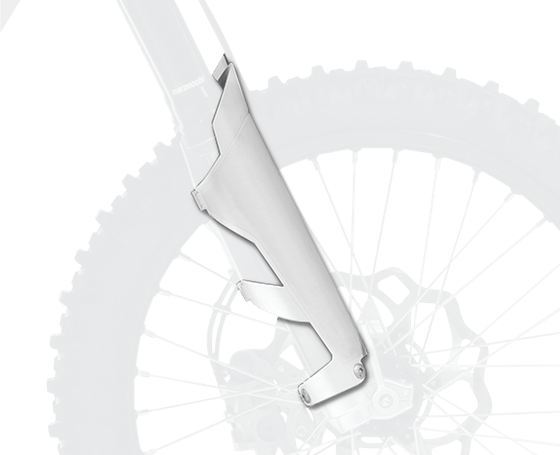 8398500006 POLISPORT fork guards white