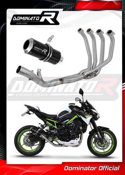 KA073DCBL-S Dominator full exhaust system gp black