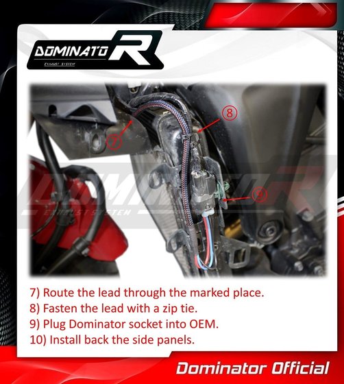 YA144DFEX-S Dominator full exhaust system silencer hp6 ex