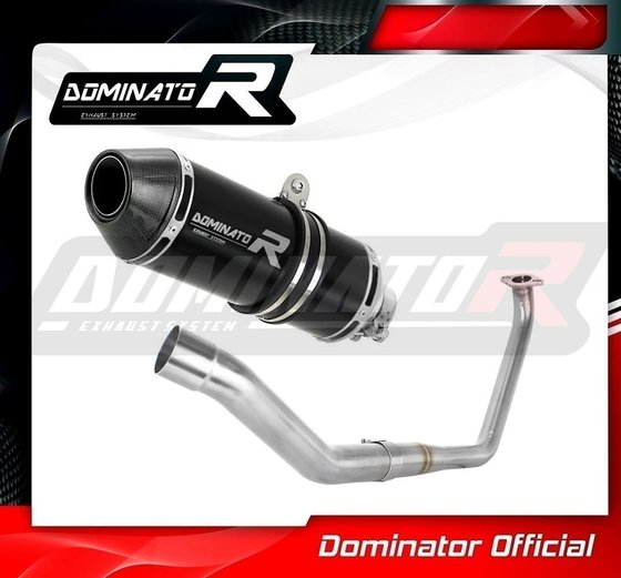 YA128DFBL-S Dominator full exhaust system silencer hp3 black