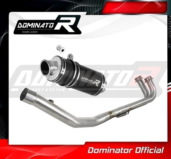 YA135DCBL-S Dominator full exhaust system silencer gp1 black