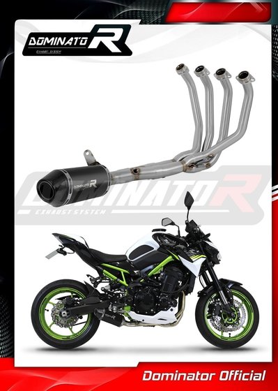 KA074DFBL-S Dominator full exhaust system low level hp3 black