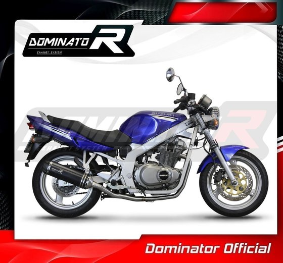 SU021DFSFBL-S Dominator full exhaust system silencer hp1 black