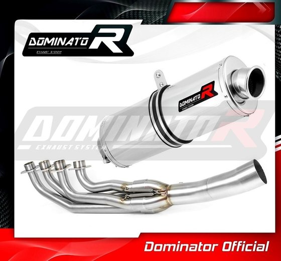 BW081DA-S Dominator exhaust full system manifold silencer oval