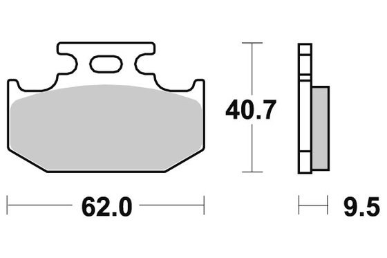 648SI SBS brakepads sintered offroad