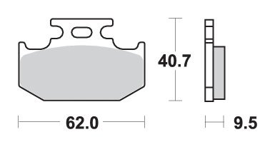 648SI SBS brakepads sintered offroad