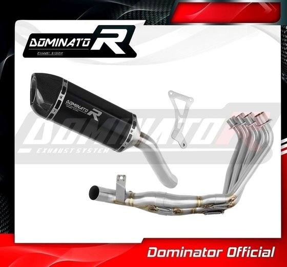 HO112DFBL-S Dominator full exhaust system silencer hp1 black