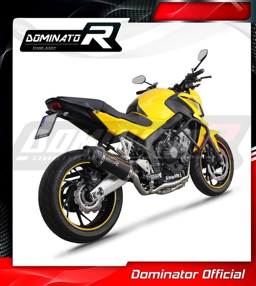 HO112DFBL-S Dominator full exhaust system silencer hp1 black