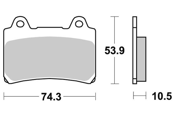 590LS SBS brakepads sintered rear