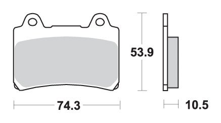 590LS SBS brakepads sintered rear