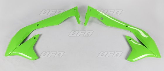 KA04736#026 UFO green radiator covers for kawasaki kxf450 (2016-2018)