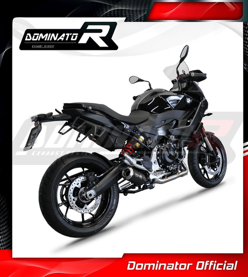 BW114DCBLFS-S Dominator full exhaust system silencer gp black