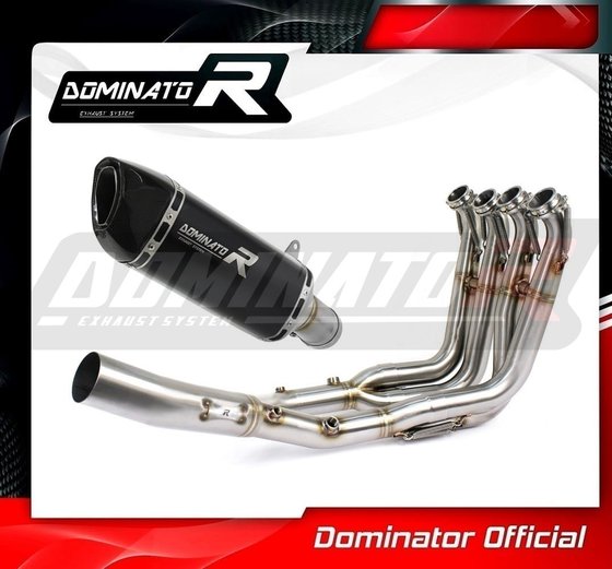 BM105DFBL-S Dominator full exhaust system silencer hp6 black