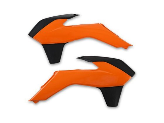 KT04052#999 UFO ktm radiator covers black/orange