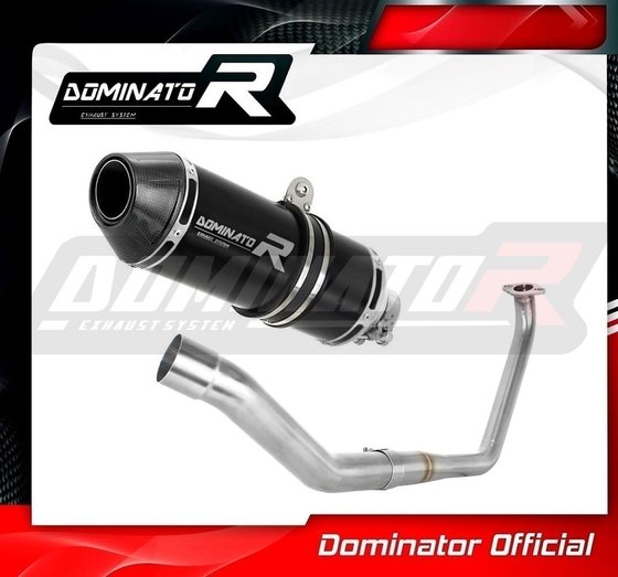 YA124DFBL-S Dominator exhaust full system silencer hp3 black