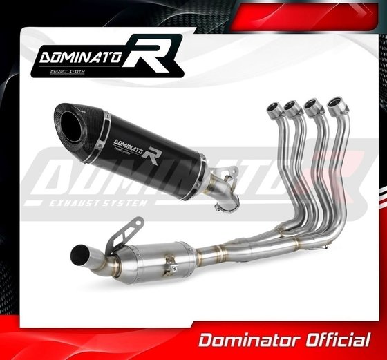 SU101DEXFBL-S Dominator full exhaust system ex silencer hp8 black