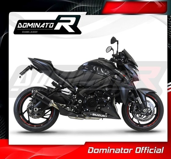 SU101DEXFBL-S Dominator full exhaust system ex silencer hp8 black