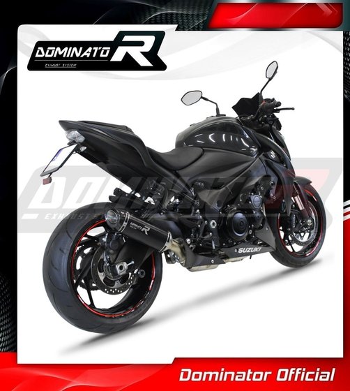 SU101DEXFBL-S Dominator full exhaust system ex silencer hp8 black