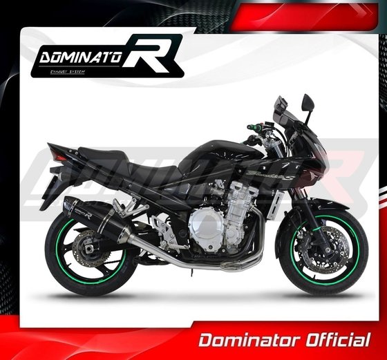 SU104DFBL-S Dominator full exhaust system silencer hp1 black