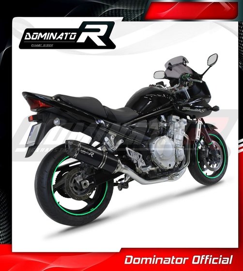 SU104DFBL-S Dominator full exhaust system silencer hp1 black