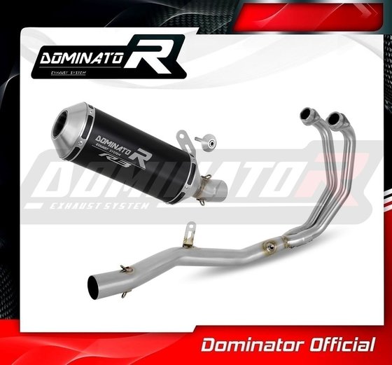 YA147DABL-S Dominator full exhaust system silencer ov g2 black