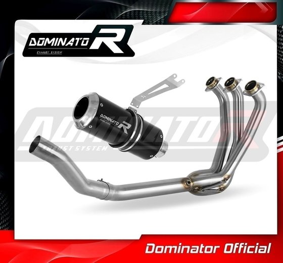 YA131DCBL-S Dominator full exhaust system silencer gp black