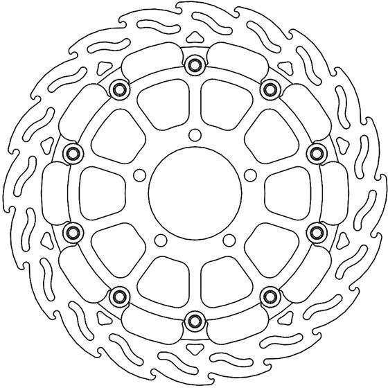 113238 MOTO-MASTER flame floating brake rotor