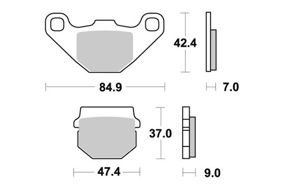 6551013 DOPPLER sbs brakepads carbon tech