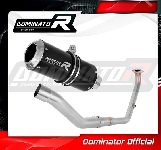 YA151DCBL-S Dominator full exhaust system silencer gp black