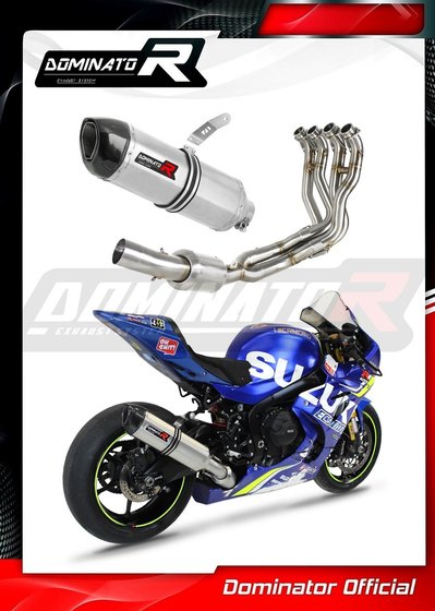 SU097DFEX-S Dominator full exhaust system ex silencer hp1