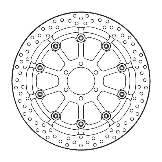 116113 MOTO-MASTER halo pro race floating brake rotor