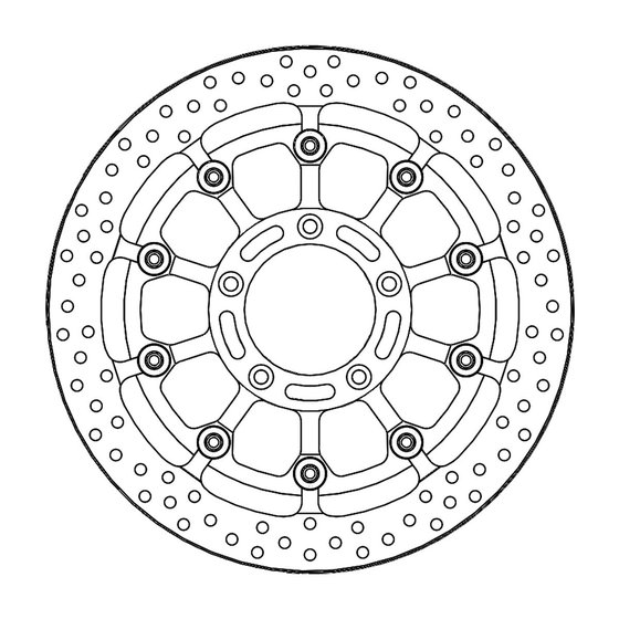 117064 MOTO-MASTER halo pro race floating brake rotor