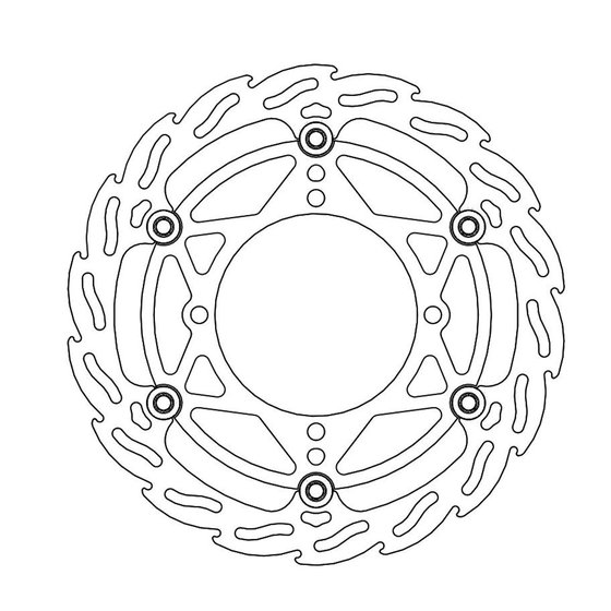 112084 MOTO-MASTER flame floating front brake rotor - 270mm