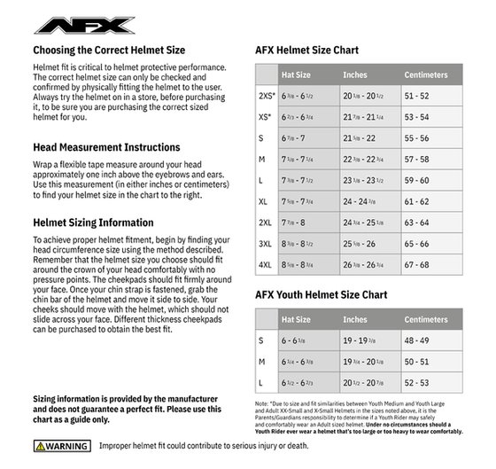 AFX fx-76 helmet