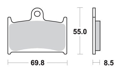 624HS SBS brakepads sintered