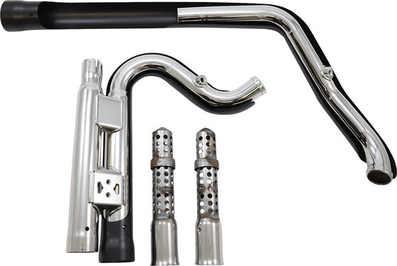 6708B COBRA speedster 909 short 2-into-2 black exhaust system