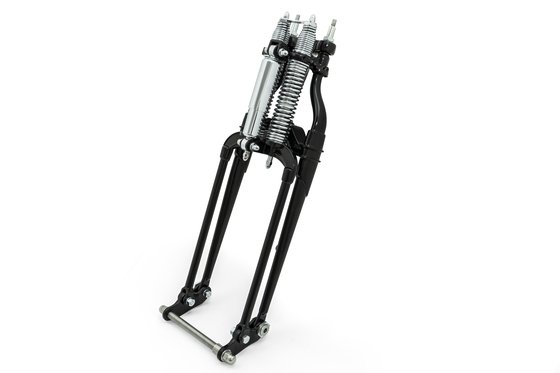 0800-201 CLASSIC BIKE black and chrome front fork assembly for 1997 and up flstsb models