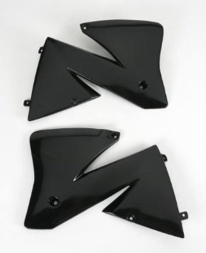 KT03066#001 UFO black radiator covers for ktm 2/4-stroke (01-02)