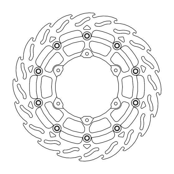 M112274 MOTO-MASTER floating brake disc flame