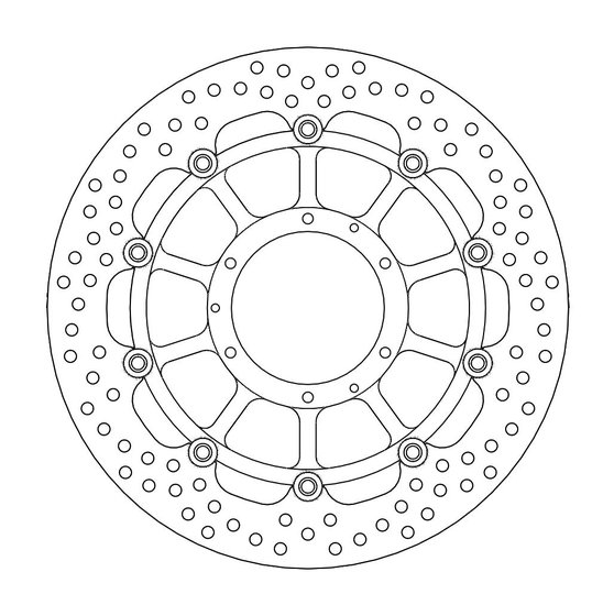 113114 MOTO-MASTER halo floating brake rotor