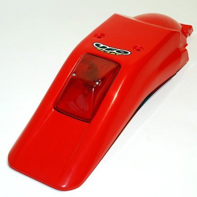 HO03611#069 UFO enduro rear fender with stop-taillight