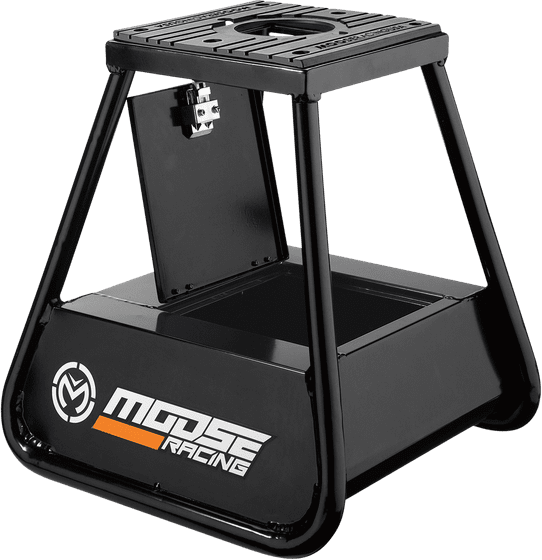 MOOSE RACING aluminum black bikestand storage