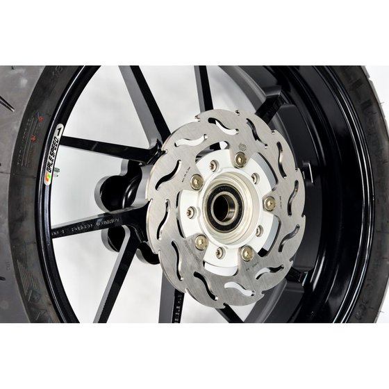 110837 MOTO-MASTER street rear brake disk flame fixed for optimal cooling and resistance