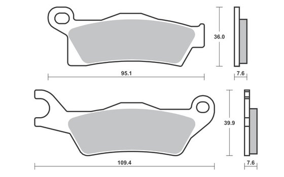 910RSI SBS brake pads