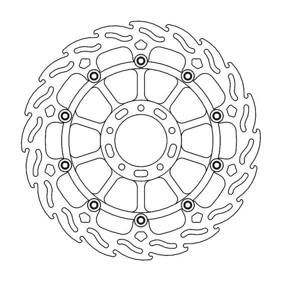 113216 MOTO-MASTER flame floating brake rotor