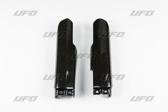 SU03907@001 UFO fork covers for suzuki rm85 in black