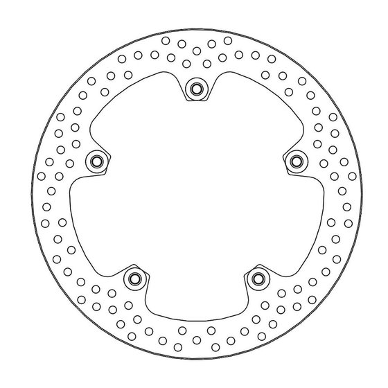 111072 MOTO-MASTER street front halo floating brake disk for optimal cooling and resistance