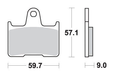 765LS SBS brakepads sintered rear