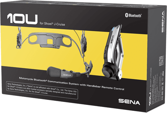 SENA 10u bluetooth communication system for shoei j-cruise helmet