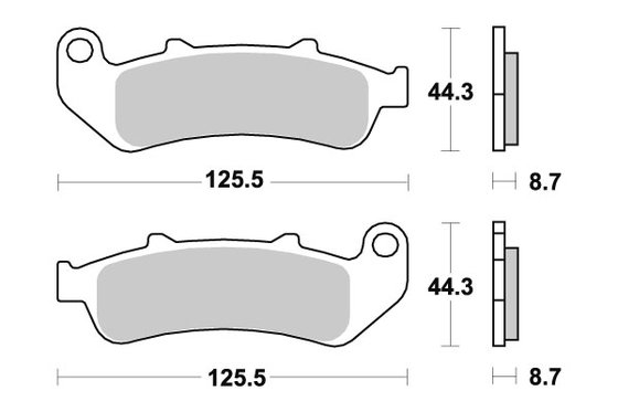 685LS SBS brakepads sintered rear